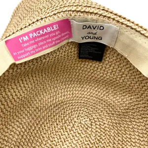 David and Young Packable Sunhat Daydreaming Beachy Floppy Summer Travel OS‎ thumbnail 4