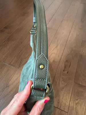 The Sak Sequoia Suede Hobo Bag in Moss Green - C11-686 thumbnail 6