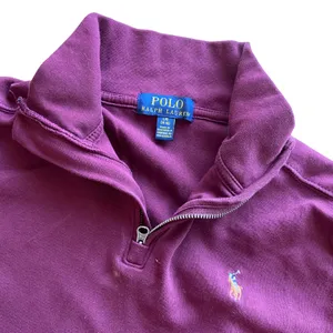 Polo Burgundy Quarter Zip along Sleeve 🔥 thumbnail 4