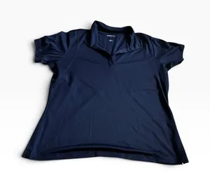 Sport-Tek Polo Shirt Large Navy Blue Performance Athletic V-Neck Short Sleeve thumbnail 1