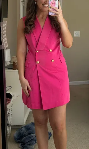 Blazer Dress Pink Size M thumbnail 1