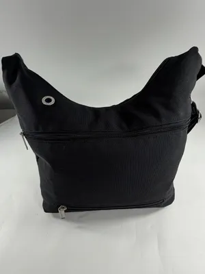 Baggallini Convertible Hobo Crossbody Bag Black Gray Travel RFID Wristlet‎ Purse thumbnail 2