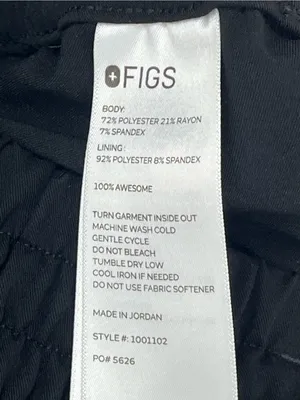 FIGS Technical Collection Women’s Black Cargo Scrub Pants  Small Petite thumbnail 10