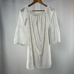 Lilly Pulitzer Nevie Lace‎ Off The Shoulder Mini Dress in White Size XXS thumbnail 5