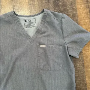 Figs Graphite One Pocket Scrub Top Size Small thumbnail 2