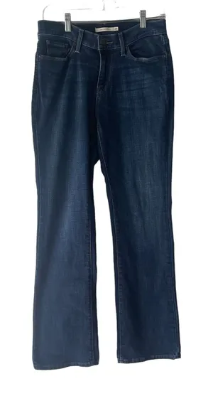 Levi Strauss & Co Women's Size 29 Dark Wash Blue Curvy Bootcut Jeans‎ thumbnail 1