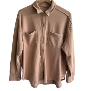 Aerie LumberJane Fleece Shirt Sz XS Boxy Oversized Cozy Button Down thumbnail 2