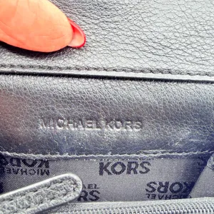 Michael Kors Jet Set Fold Over Coin Purse Card Case‎ Wallet Womens S Black thumbnail 4