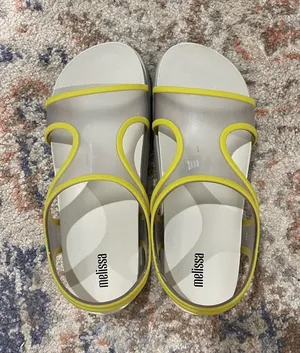 Melissa Jelly Sandals with Green Trim thumbnail 1