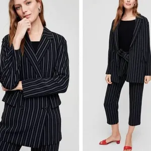 WILFRED x ARITZIA NWOT Cherrelle Pinstripe Double Breasted Blazer Jacket Small thumbnail 2
