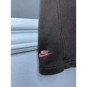 Nike Sweatpants Womens Medium Brown Fleece Straight Leg Lounge Embroidered Logo thumbnail 8