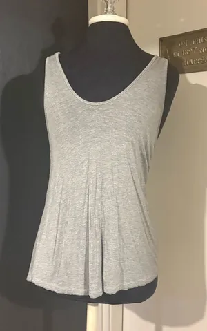 Free People Gray Sleeveless Racerback Top 💜🦭 thumbnail 1