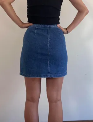 The Limited Denim Mini Skirt 90s Size 4 thumbnail 3