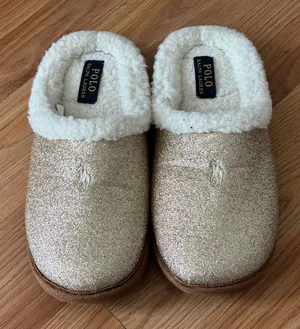 Polo Ralph Lauren Glittery Gold Slippers thumbnail 1