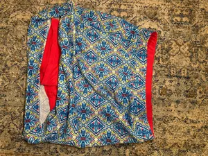 Rafaella Weekend Blue Floral Geometric Print Active Skort Size S thumbnail 2