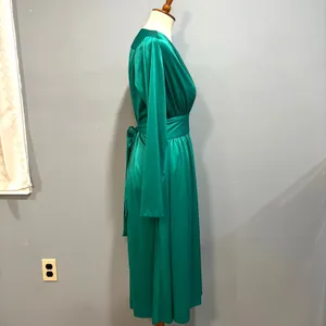VTG Cocktail Dress 80s 90s Romantic Studio 54 Maximalist Party Glam Metallic S thumbnail 6