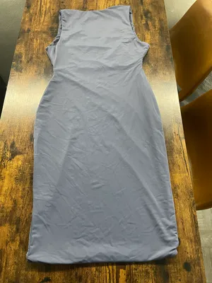 Meshki blue deep V midi dress Size 12 thumbnail 8