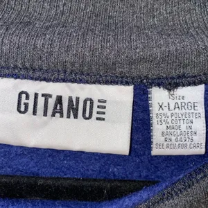 Vintage Gitano Blue Pullover Sweatshirt 90s Utility‎ Aesthetic Retro Sport Core thumbnail 7