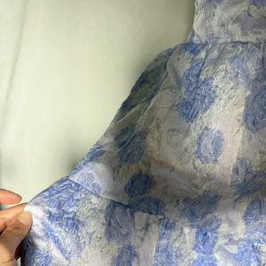 Altar'd State Jacquard Corset Gown Women’s M (6-8) Maxi Dress Blue Skye Floral thumbnail 13