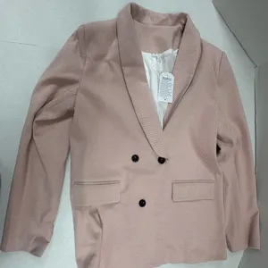 Light Pink double-breasted‎ blazer - Size M - NEW With Tags. thumbnail 2