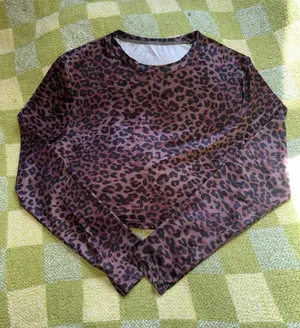 SheIn Leopard Print Long Sleeve & Pants set thumbnail 1