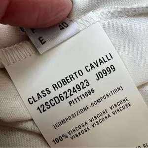Class Roberto Cavalli Beige Cream Animal Print Dress Size 8 Leopard Short Sleeve thumbnail 8