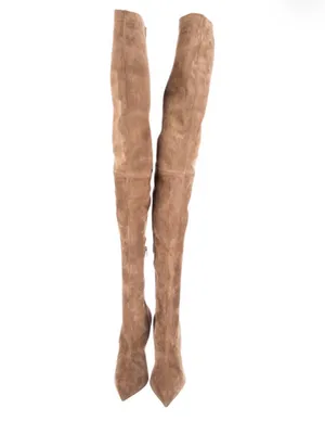 Christian Louboutin Condora Alta 100 Rhea Brown Over The Knee Boots Size39.5 NIB thumbnail 2