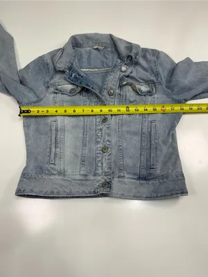 Free People Faded Light Blue Denim Jacket thumbnail 4