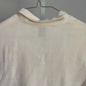 Princess Polly Crop Top Cream Button Down Short Sleeve‎ Collared Shirt thumbnail 6