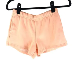 Fabletics Womens Go-To Slim Sweatshort Pull On Pockets Gaia Orange XS thumbnail 3