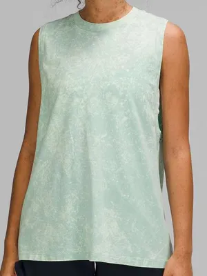 Lululemon All Yours Tank Top Cloudy Wash Arctic Green size 12 thumbnail 1