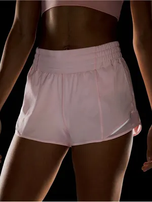 Lululemon Hotty Hot High Rise Athletic Shorts Strawberry Milkshake Pink 12 NWT thumbnail 1