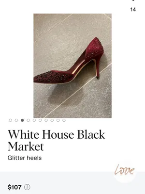 White House Black Market Red Crystal Embellished Pointed Pumps | Size 7 thumbnail 12