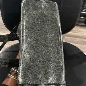 Botkier Shiny Black Leather Satchel/ Crossbody Bag thumbnail 11