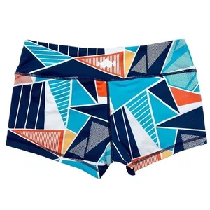 Wodbottom Blue Triangle Geometric Shorts 2.5"‎ CrossFit Workout Size Medium thumbnail 2