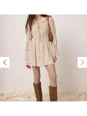 Urban Outfitters Kimchi Blue Lonie Smocked Mini Dress Size Large NWT thumbnail 3