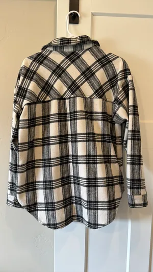 LA Hearts Plaid Shacket thumbnail 4