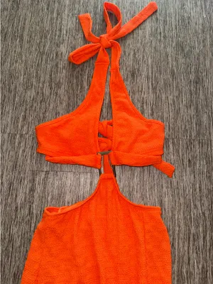 Shein Maxi Dress Orange thumbnail 5