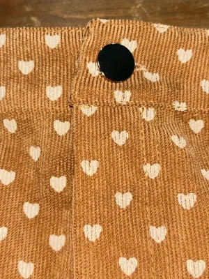 Le Lis Collection Women’s Small Heart Print Corduroy Crop Top & Mini Skirt Set thumbnail 7
