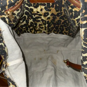 Rebecca Minkoff Leopard Print Cotton Large Tote Bag thumbnail 5