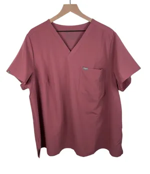 Figs Catarina One Pocket Scrub Top Women's Size 4XL Mauve Pink Nursing Medical thumbnail 1