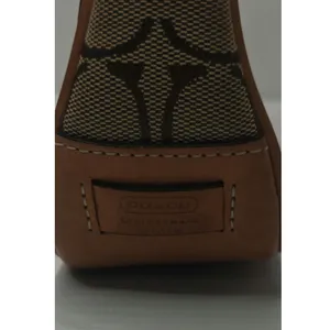 Vintage tan Coach demi mini canvas leather #6094 thumbnail 6