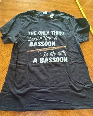 Gildan Funny Bassoon T-Shirt thumbnail 1