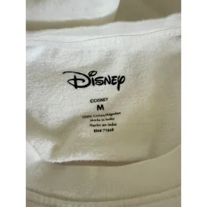 Disney Mickey Mouse Rainbow Stripe Crop Light Sweater Size M White (Runs Small) thumbnail 3