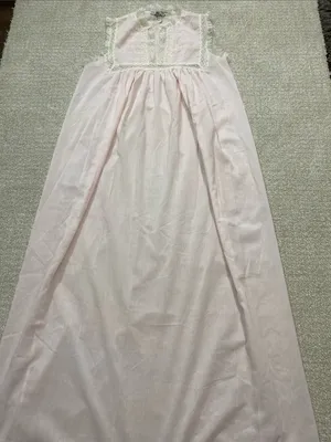 Vintage Christian Dior Lingerie Pink Lace Coquette Long Nightgown 70s 80s Size S thumbnail 10