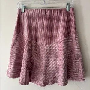 Free People Adorable Pink Camden Velvet Ribbed Mini Skirt‎ Elastic Waist thumbnail 4
