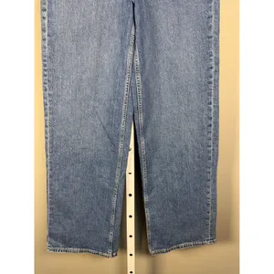 Free Assembly Full Wide Straight‎ High Rise Jeans Medium Wash Size 6 thumbnail 4