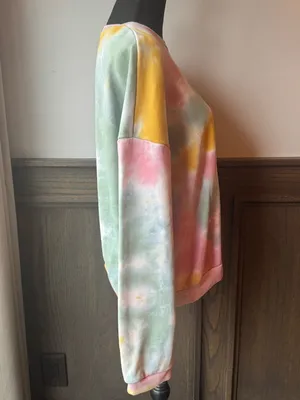 LE LIS Nordstrom Tie-Dye Crew neck Sweatshirt Large EUC thumbnail 4