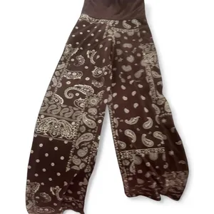 Brown Bandana Paisley Flare Leggings XXS NWT thumbnail 2