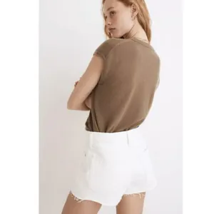 NWT Madewell Relaxed Denim Shorts in Tile White ND717 31 thumbnail 2